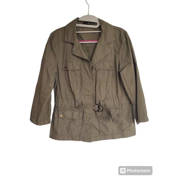 Women's Willi Smith Lightweight Gray Jacket with 3/4 Sleeves | Size 4 - Picture 1 of 7
